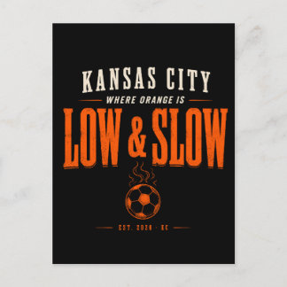 Kansas City där orange är lågt och långsamt Helg Vykort
