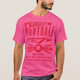 Kansas City Est 1960 Pil Vintage Röd Text T Shirt