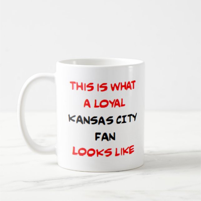 kansas city fan, loyal kaffemugg (Vänster)