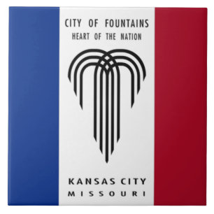Kansas City flagga Kakelplatta
