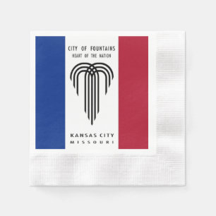 Kansas City flagga Pappersservett