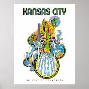 Kansas city, fontänernas stad, poster