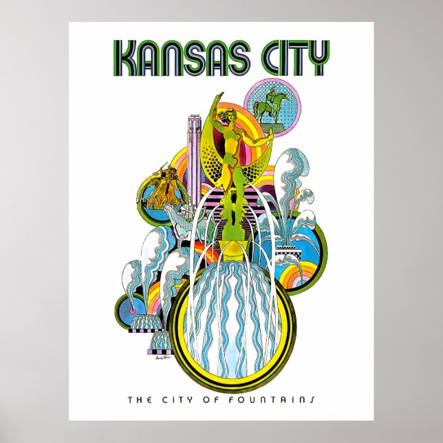 Kansas city, fontänernas stad, poster (Framsidan)