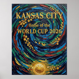 Kansas City Hem för VM 2026 Fotbollsfan Poster