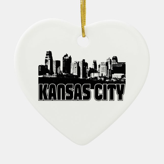 Kansas City horisont Julgransprydnad Keramik (Framsidan)