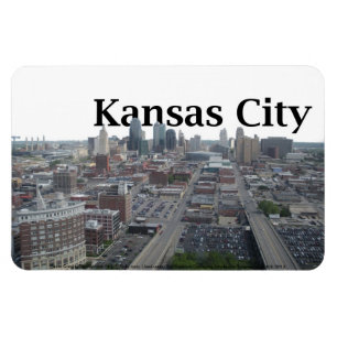 Kansas City horisont med Kansas City i himmlen Magnet