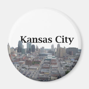 Kansas City horisont med Kansas City i himmlen Magnet