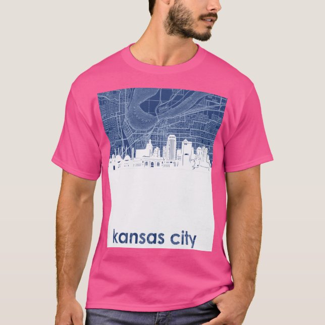 kansas city horisonten 4 t shirt (Framsida)