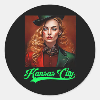 Kansas City Irish Parad Grönt Beer Barbecue Tailg Runt Klistermärke
