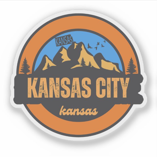 Kansas City, Kansas Klistermärken (Framsida)