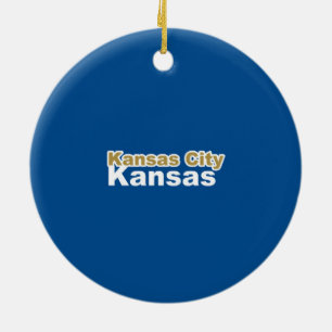Kansas City, Kansas-ornament Julgransprydnad Keramik