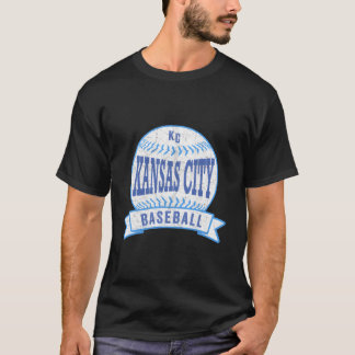 Kansas City Kc Baseball Kc Blue Throwback T Shirt