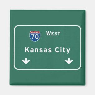Kansas City KC Missouri Interstate Magnet