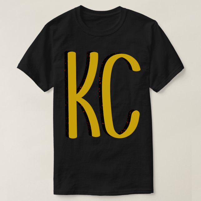 Kansas City KC Red and gult Chief Missouri roya T Shirt (Design framsida)
