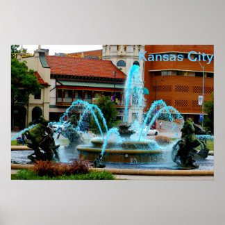 Kansas City Land Klubb Plaza Poster