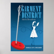 Kansas City Landmarks: Garment District - 24 x 36