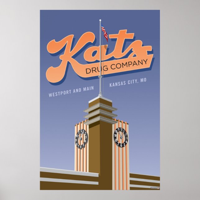 Kansas City Landmarks: Katz Drugs - 24 x 36 Poster (Framsidan)