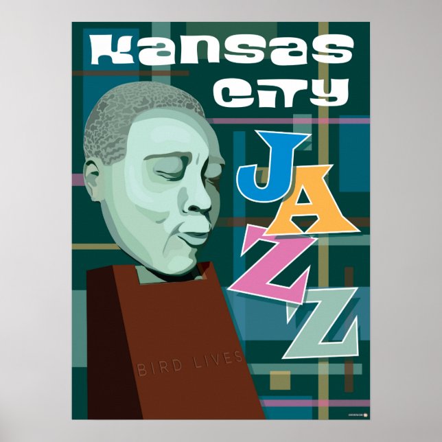 Kansas City Landmarks: KC Jazz - 18 x 24 Poster (Framsidan)