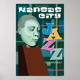 Kansas City Landmarks: KC Jazz - 24 x 36 Poster