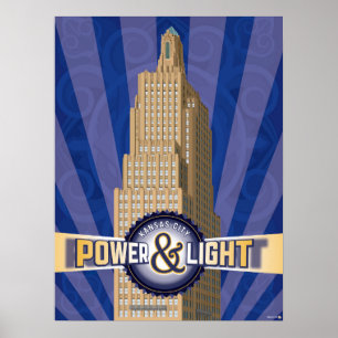 Kansas City Landmarks: KCPL - 18 x 24 Poster