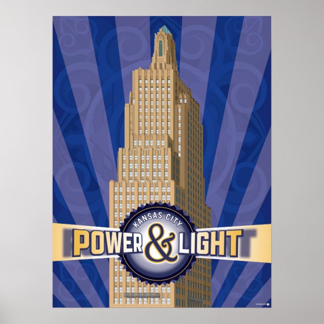 Kansas City Landmarks: KCPL - 18 x 24 Poster (Framsidan)