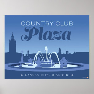 Kansas City Landmarks: Land Klubb - 16 x 12 Poster