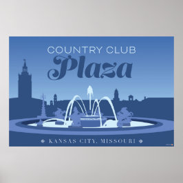 Kansas City Landmarks: Land Klubb - 36 x 24 Poster