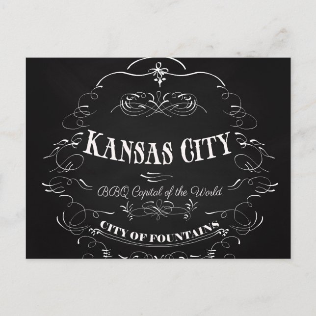 Kansas City Missouri - BBQ Capital of the World Vykort (Framsida)