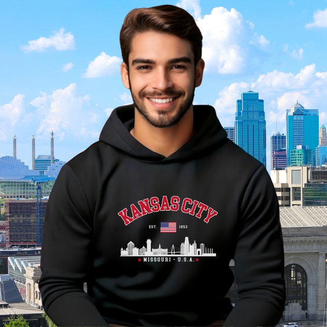 Kansas City Missouri Cityscape  Hoodie (Skapare uppladdad)