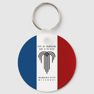 Kansas City (Missouri) flagga Keychain Nyckelring
