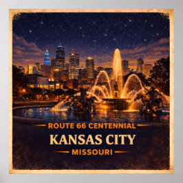 Kansas City Missouri hundraårsjubileum Poster