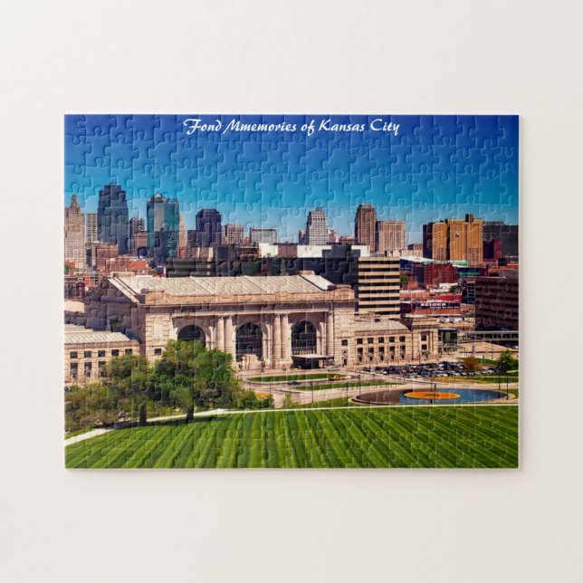 Kansas City Missouri jul Greetings Jigszawa Pu Pussel (Horisontell)
