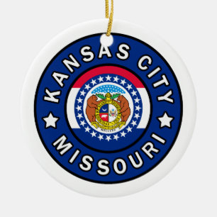 Kansas City Missouri Julgransprydnad Keramik