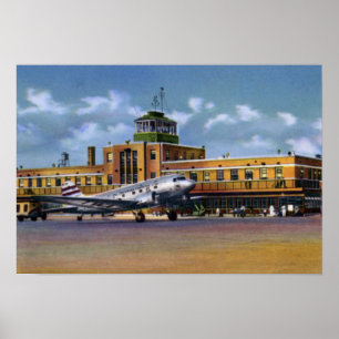 Kansas City Missouri kommunal flygplats Poster