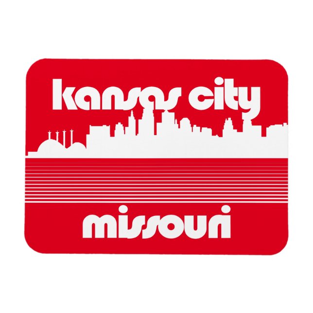Kansas City Missouri Magnet (Horisontell)