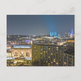 Kansas City, Missouri, Siluett på natten Vykort