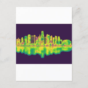 Kansas City Missouri Skyline Inbjudan Vykort