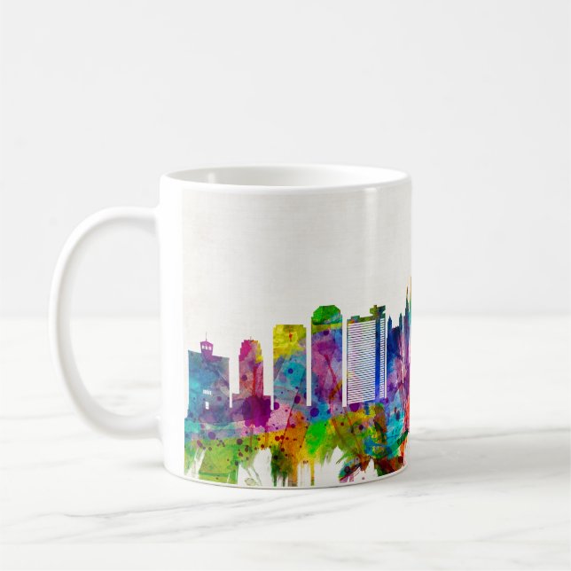 Kansas City Missouri Skyline Kaffemugg (Vänster)