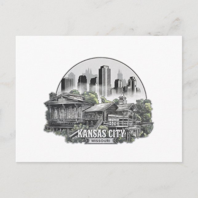 Kansas City Missouri USA Vykort (Framsida)
