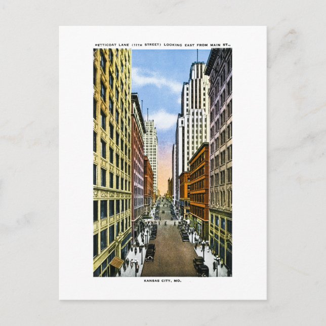 Kansas City, Missouri Vintage Hälsning från Vykort (Framsida)