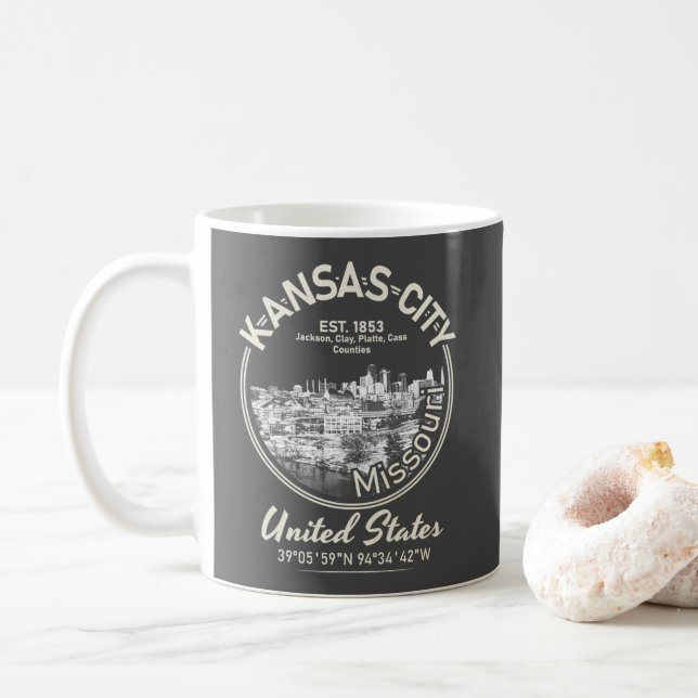 KANSAS CITY - MISSOURI VINTAGE KAFFEMUGG (Med munk)