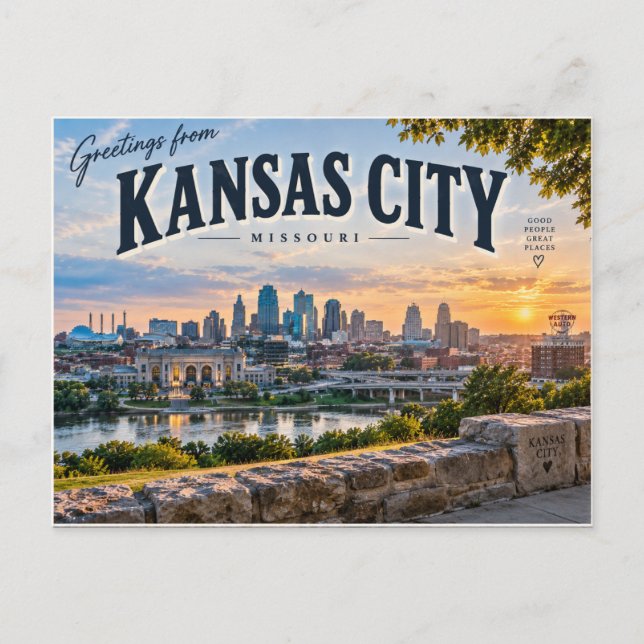 Kansas City Missouri Vykort (Framsida)