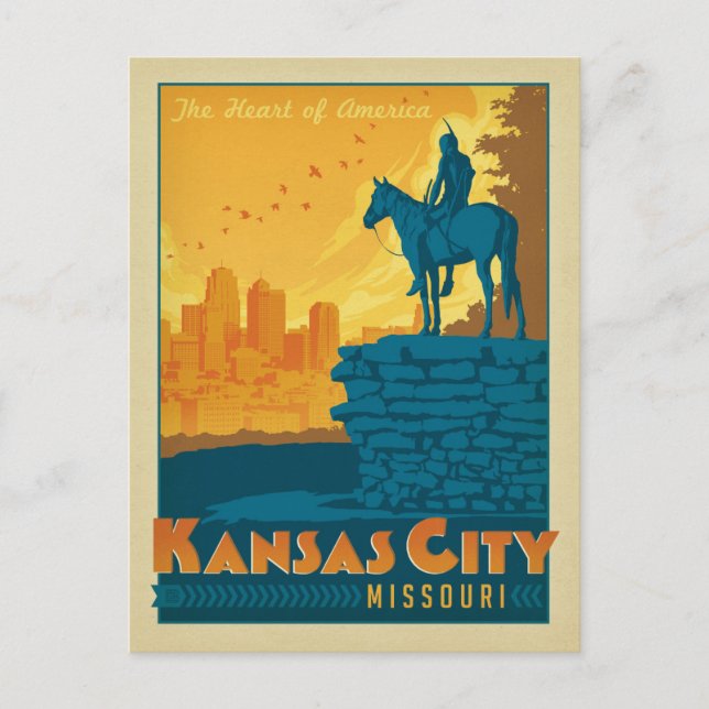 Kansas City, MO Vykort (Framsida)