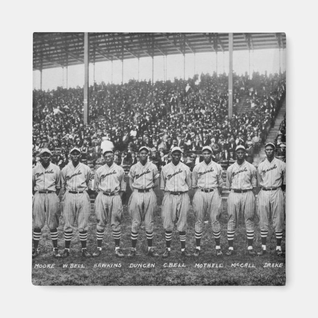 Kansas City Monarchs basebolllag Magnet (Framsidan)