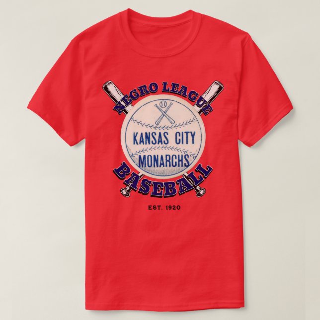 Kansas City Monarchs Negro League Baseball T Shirt (Design framsida)