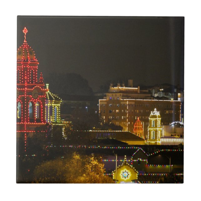 Kansas City Plaza Ljus Kakelplatta (Framsidan)