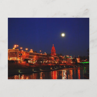 Kansas City Plaza Ljus under full Moon Vykort