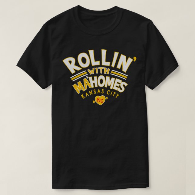Kansas City Red Rollin med Mahome KC Retro Stil T Shirt (Design framsida)