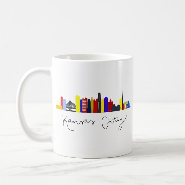 Kansas City Skyline Kaffemugg (Vänster)