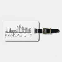 Kansas City Skyline Luggage Tag
